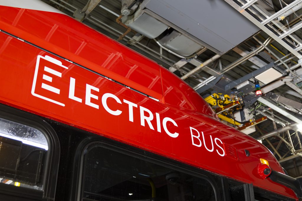 Electric bus sign