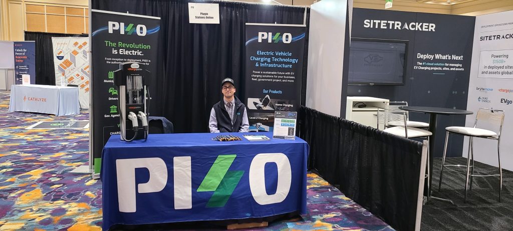 PISO at their EV Charging Summit & Expo booth
